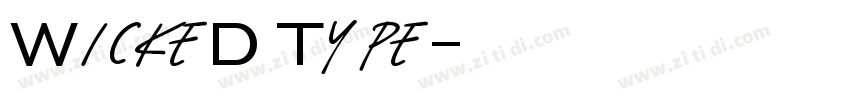 WickeD Type字体转换